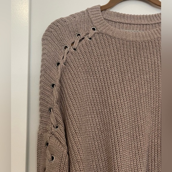 ❣️SOLD❣️All Saints Aria Laced Mauve Jumper Sweater - Picture 7 of 7